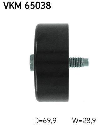 Galet enrouleur de courroie d'accessoire SKF ref. VKM 65038